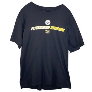 Pittsburgh Steelers Vtg Tee Short Sleeve Offical NFL Team Apparel Crew Neck Lg